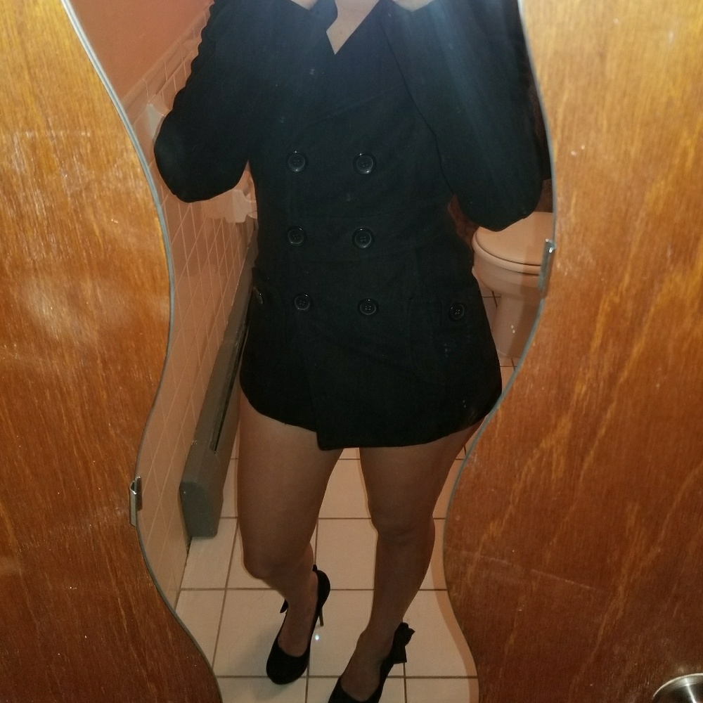 Like New Forever 21 Black coat